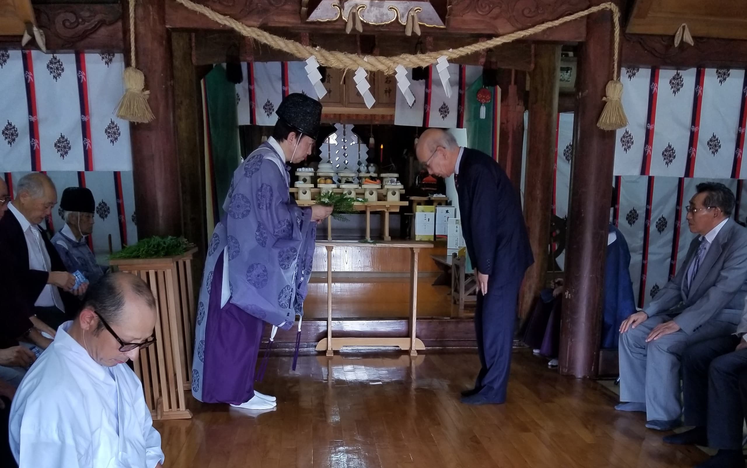 祭儀（花巻市神社総代連合会玉串奉奠）